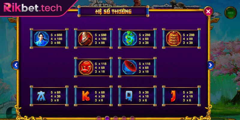 Nổ Hũ Thanh Xà Bạch Xà RIKBET Và Trải Nghiệm Slot Hấp Dẫn 2 Luật chơi slot Thanh Xà Bạch Xà cho newbie