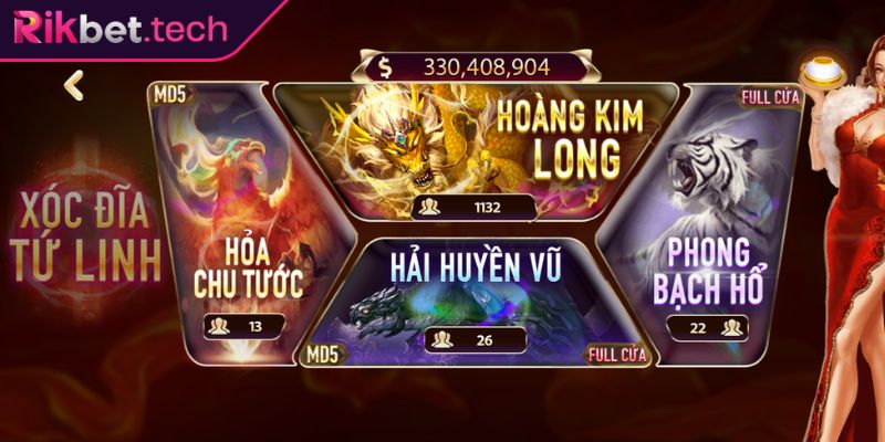 Xóc Đĩa Tứ Linh RIKBET Bí Quyết Chinh Phục Thưởng Hấp Dẫn 1 Khám phá sức hút của Xóc Đĩa Tứ Linh RIKBET