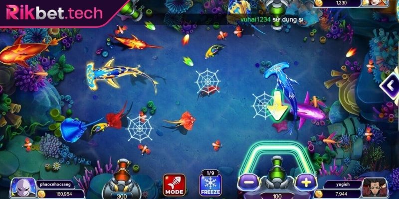 Bắn Cá Đại Dương Rikbet - Game Đổi Thưởng Đồ Họa Đỉnh Cao 3 Phối hợp đồng đội nhằm chinh phục boss
